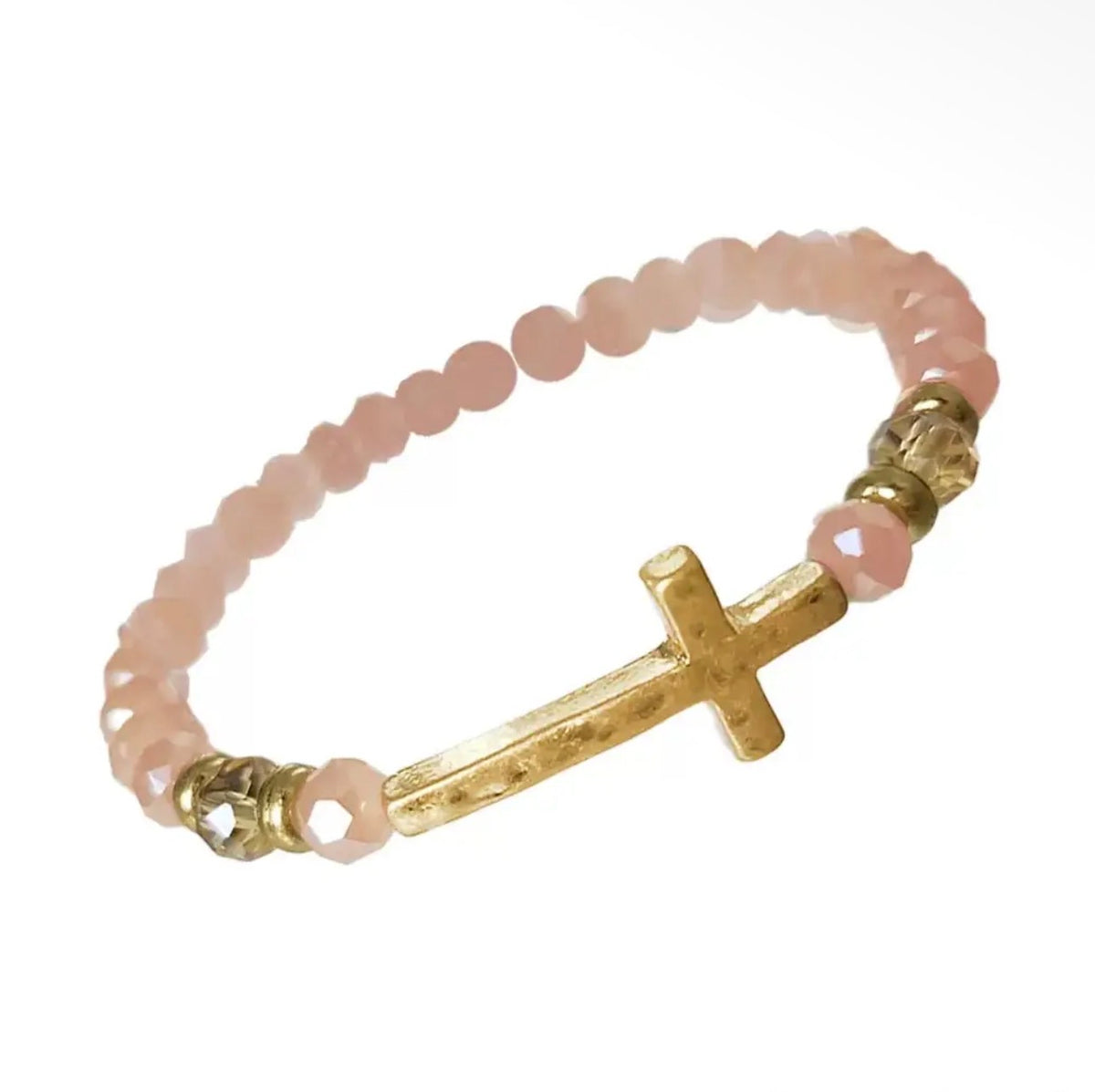 Beaded Cross Bracelet