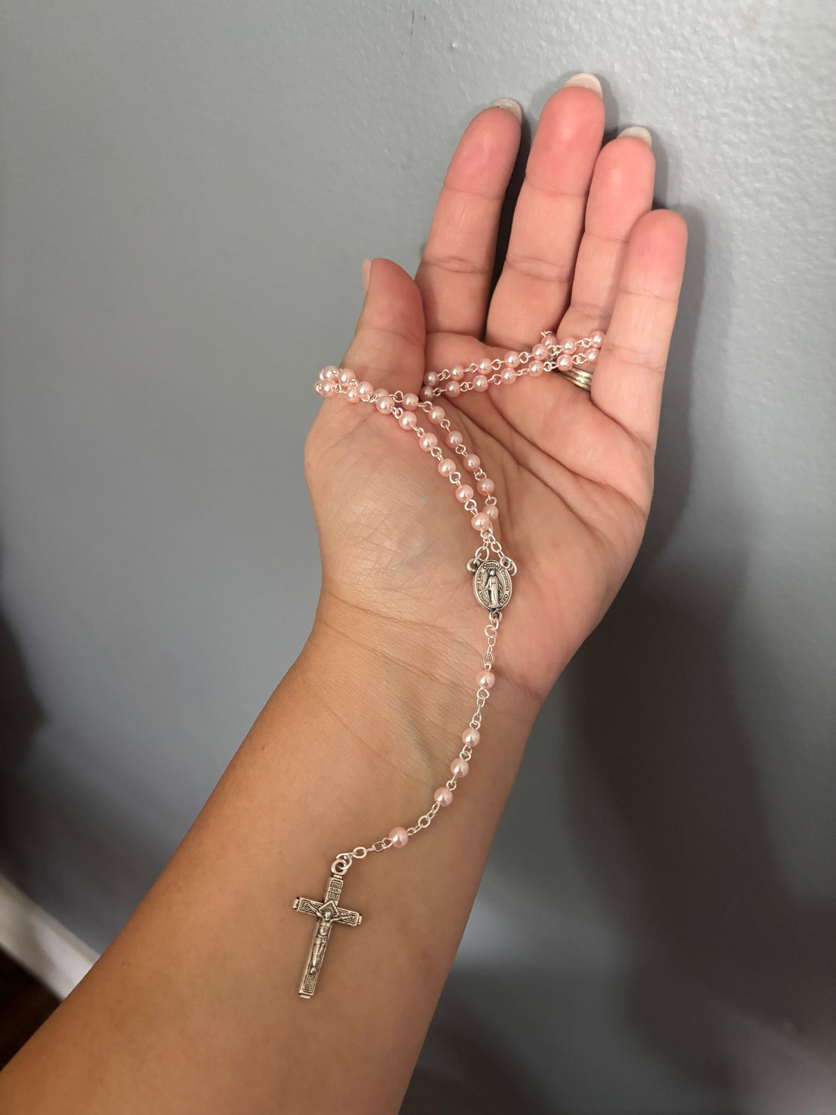 Pink Pearl Rosary
