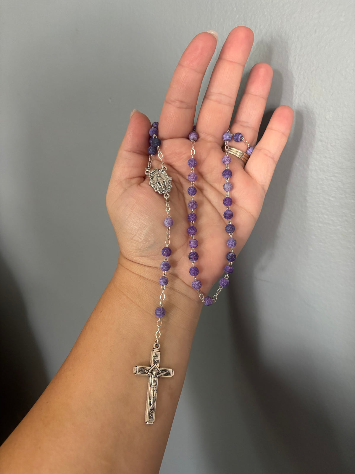 Amethyst Agate Rosary