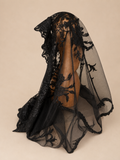 Monica Black Chapel Veil