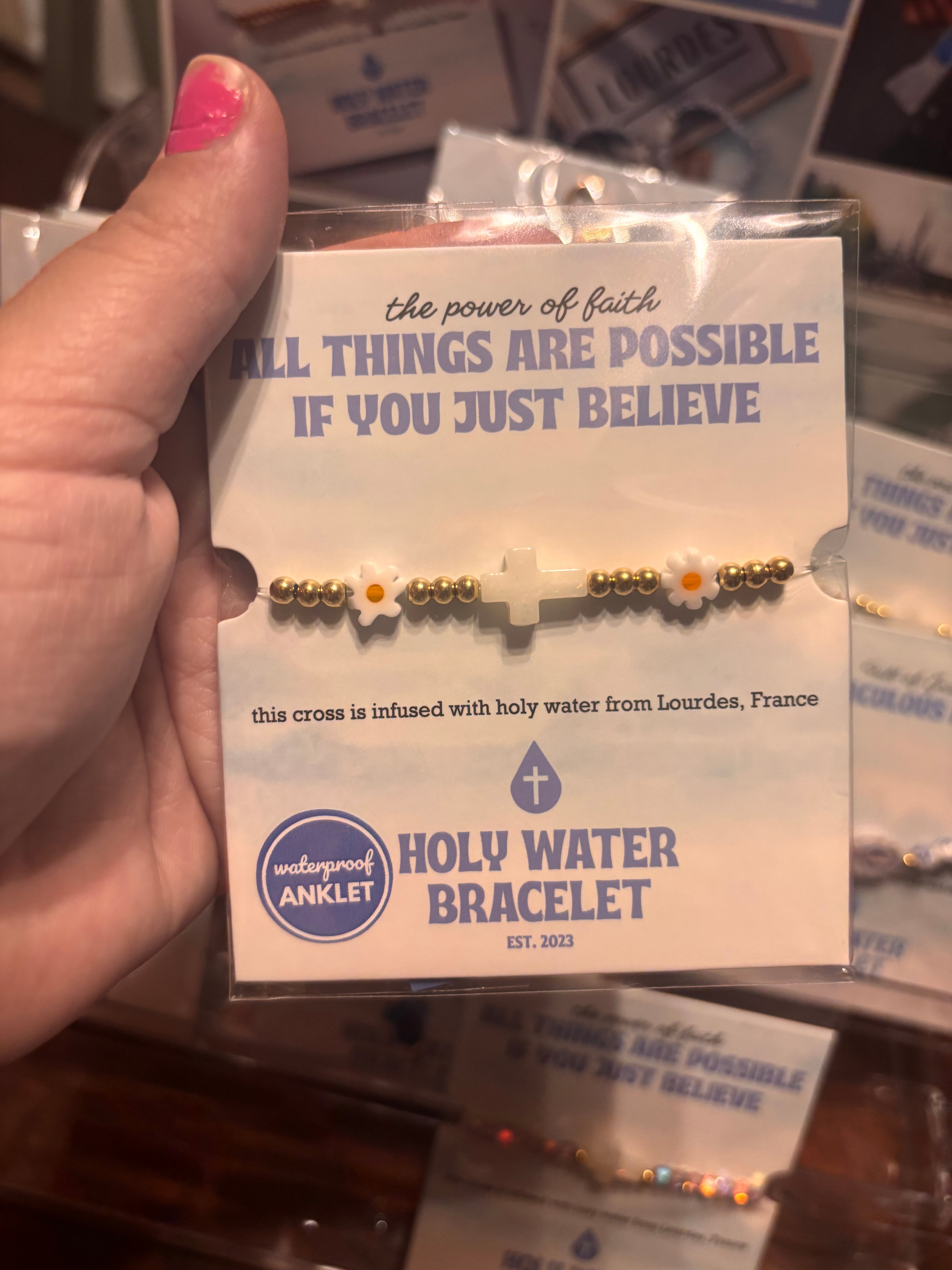 Holy water Daisy Bracelet