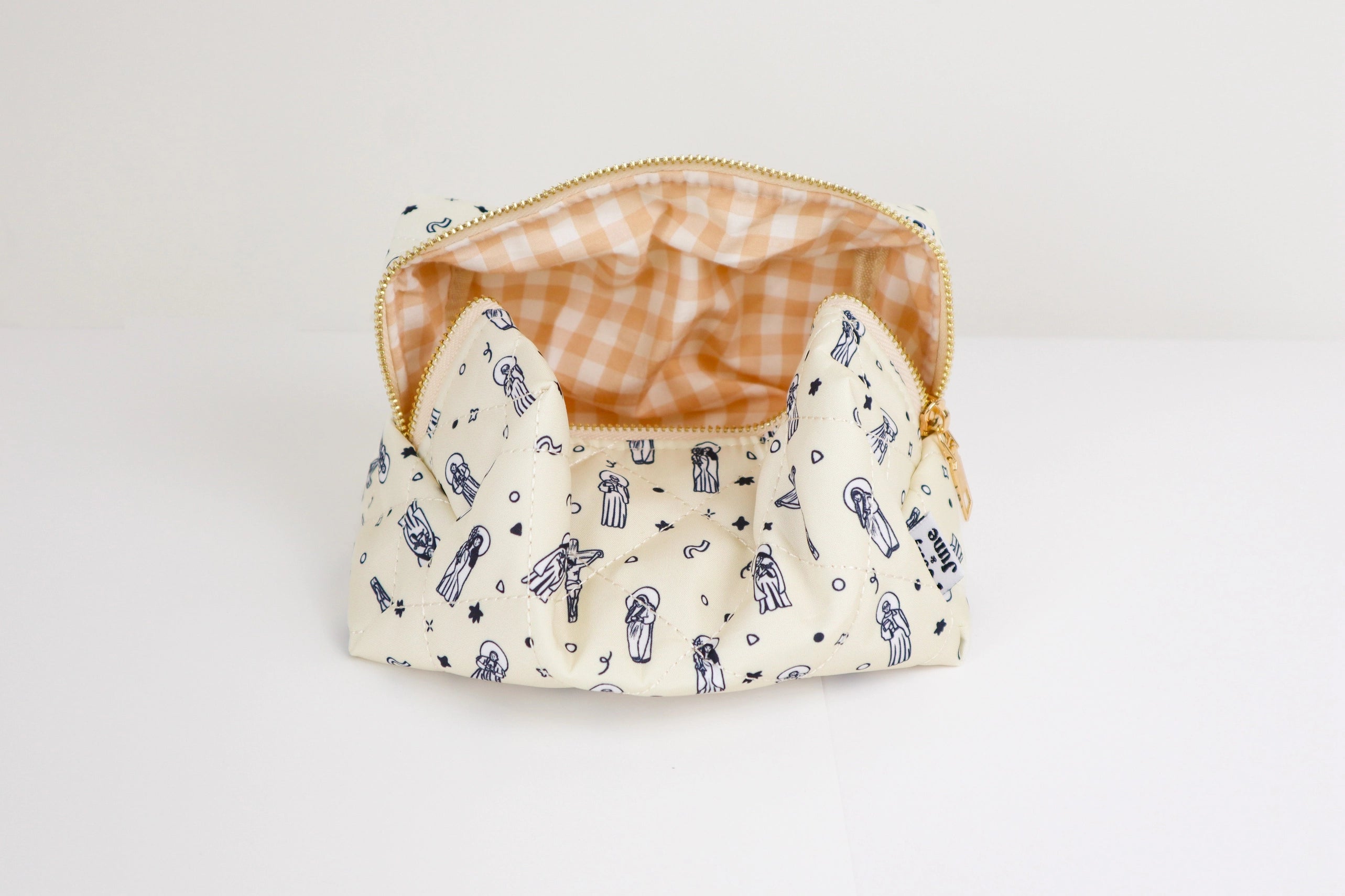 Jesus & Saints Quilted Make Up Bag