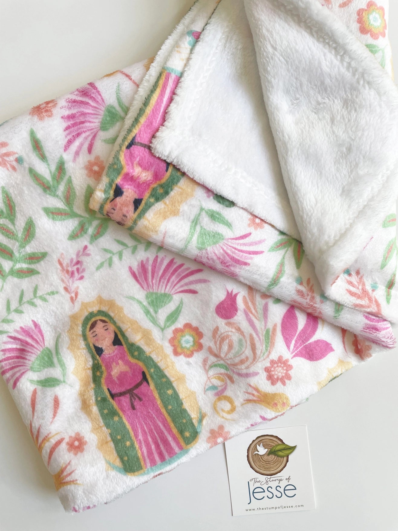 Our lady of Guadalupe Minky Blanket