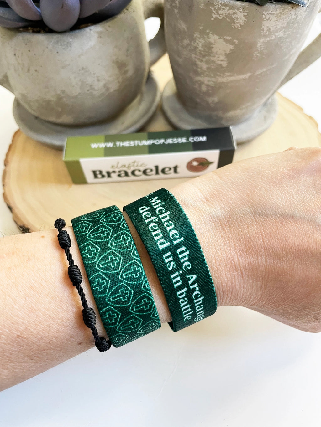 St. Michael Archangel Elastic Reversible Bracelet