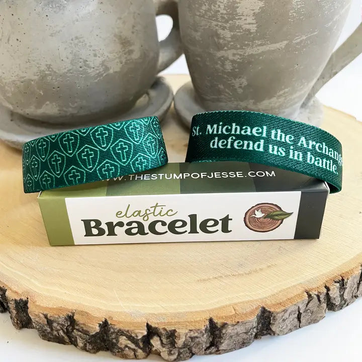 St. Michael Archangel Elastic Reversible Bracelet